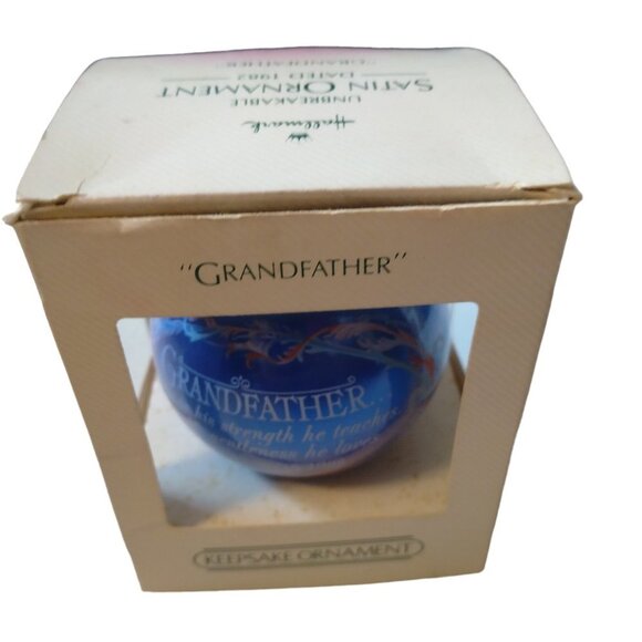 Hallmark 1982 GRANDFATHER and GRANDMOTHER Keepsake Ornaments CB2 - Picture 4 of 5